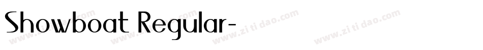 Showboat Regular字体转换